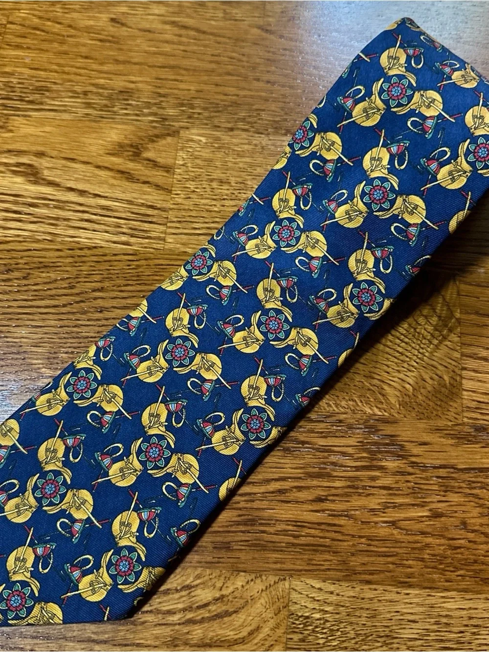Vintage 90s Brooks Brothers Makers Silk Tie Swords Medieval